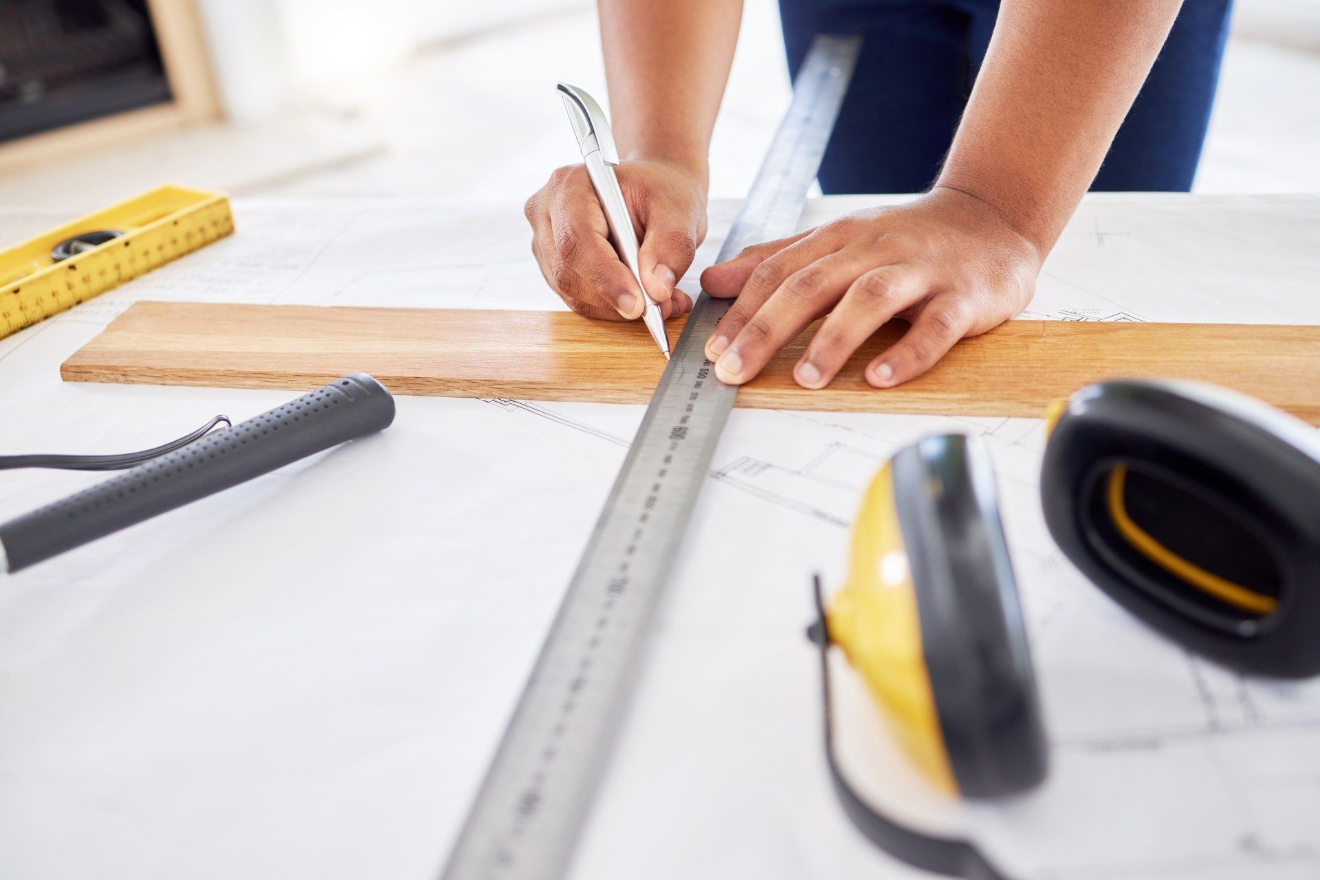 Engineer coordinating services installation on site
